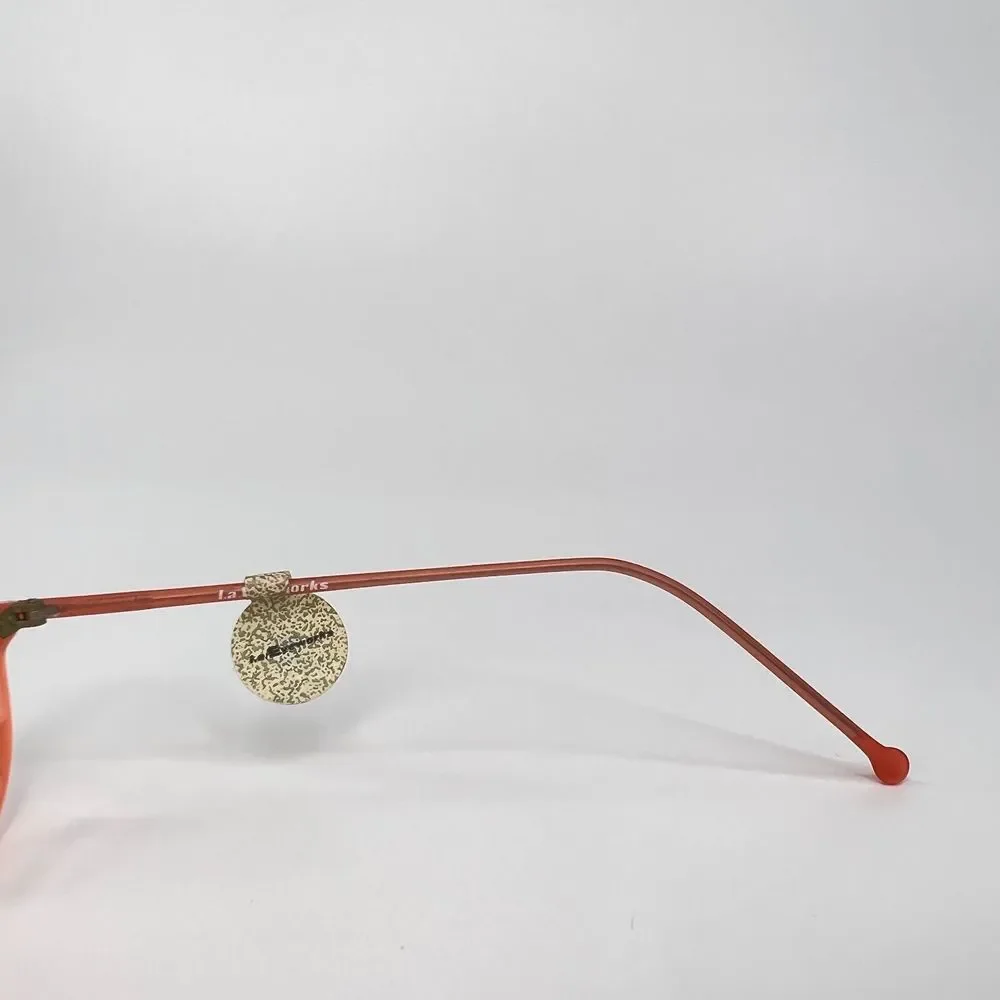 l.a.Eyeworks Eyeglasses REGUMBA 226M Orange Round Oval Frames 140 mm - Picture 6 of 9